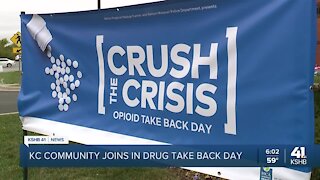 Hundreds of pounds of prescription drugs dumped Saturday on National Drug Takeback Day
