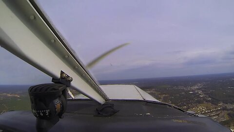 Practicing simulated engine-out approaches in the Piper Warrior