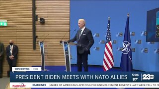 President Biden meets with NATO allies