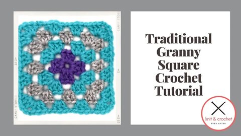 Left Hand Motif of the Month Jan. 2013: Traditional Granny Square Workshop with Free Crochet Pattern