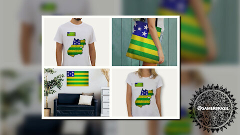 GOIÁS. BANDEIRA DE GOIÁS. SAMER BRASIL (COLAB55)