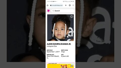 HAPPY 6 BIRTHDAY ALEXIS OLYMPIA OHANIAN JR. Instagram Star