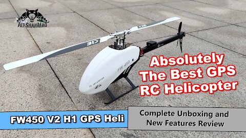 FlyWing FW450 V2 H1 GPS 3D RC Helicopter Unboxing Review