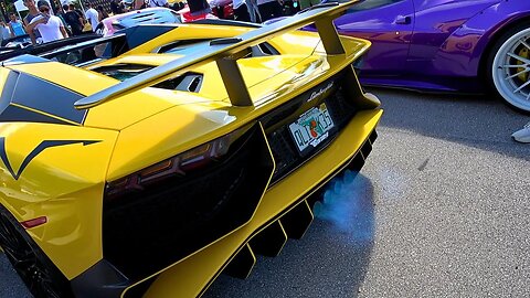 GINATNI Lamborghini Aventador SV Revs For 4:27 Seconds!! V12 Symphony!