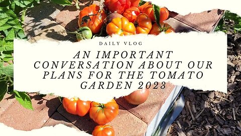 An Important Conversation About Our Plans for the Tomato Garden 2023