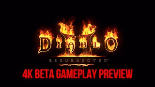 First 10 Minutes of Diablo 2 Resurrected Barbarian Gameplay in 4K on PS5