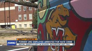 Former UMD employee arrested for "racially charged" graffiti