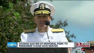 Dozens gather at Memorial Park to remember those who served