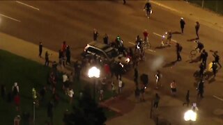 'I had the intent to defend myself’: Man detained after driving through crowd says he meant no harm