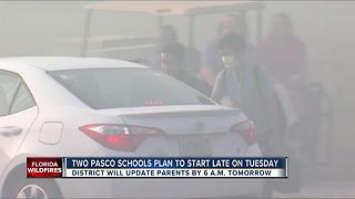 Two Pasco schools plan to start late on Tuesday