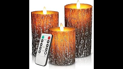 kakoya Flameless LED Candles with Timer 5 Pc Flickering Flameless Candles