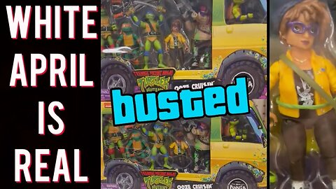 White April O’Neil toy SPOTTED at Target! Ninja Turtles Mutant Mayhem whitewash toy selling in USA!