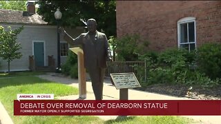 New push to remove statue of segregationist former Dearborn mayor