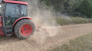 Drone shots of Tractor action on our farm