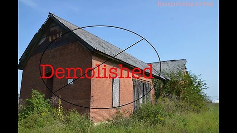 Abandoned Schoolhouse turned into Farm Equipment Storage