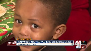 Christmas Tradition: Salvation Army serves 1,300 meals during KCMO event