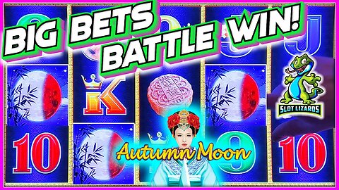 BIG BETS BATTLE!!! ROLLERCOASTER AWESOME WIN! Dragon Link Autumn Moon Slot HIGHLIGHT