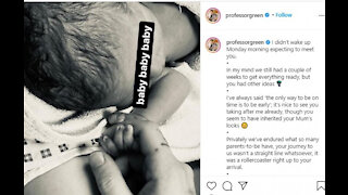 Professor Green welcomes newborn!