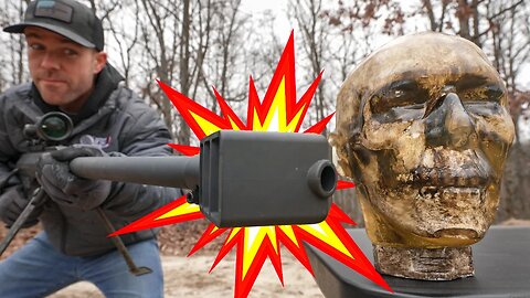 How Powerful is a 50cal Muzzle Blast?! (vs Zombie HEAD)