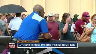 Applicants for food assistance turned away