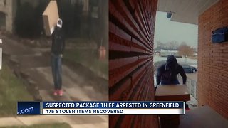 Greenfield Police link package thief caught on camera to other crimes