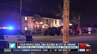Four people dead, two injured in city of Orange