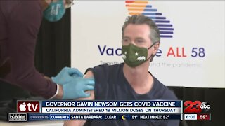 Gov. Gavin Newsom receives J&J COVID-19 vaccine Thursday