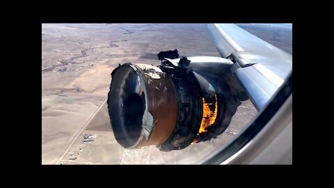 Plane Engine Explodes Mid-Flight