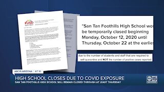 San Tan Foothills High School temporarily closed after 'cluster' of COVID-19 cases discovered