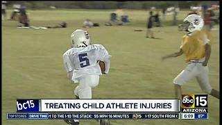 Treating child athlete injuries