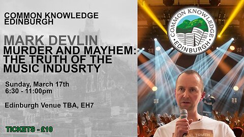 MARK DEVLIN - MURDER AND MAYHEM: (The Truth of the Music Industry) | EVENT 17th March