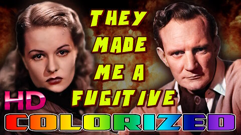 They Made Me A Fugitive - AI COLORIZED - HD REMASTERED - Crime Film - Starring Trevor Howard