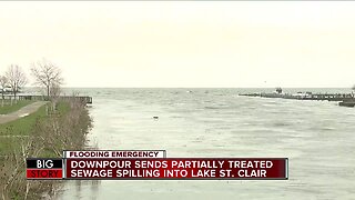 Partially treated sewage flows into Lake St. Clair as Macomb Co. prepares to spend $30M