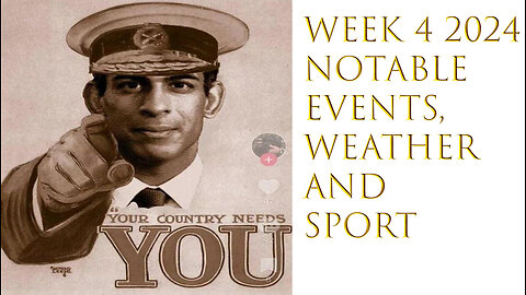 WEEK 4 2024 NOTABLE EVENTS, WEATHER AND SPORT