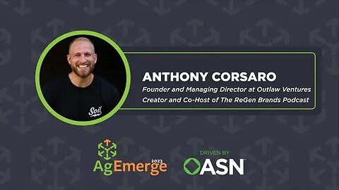 AgEmerge Podcast 118 with Anthony Corsaro