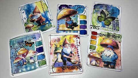 Watercolor Play Time for Gnome Life Journal Part #1