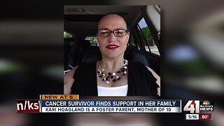 Cancer survivor finds support in her family