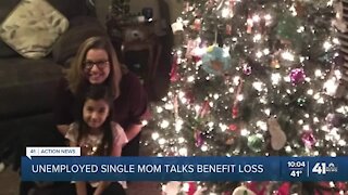 Unemployed single mom talks benefit loss