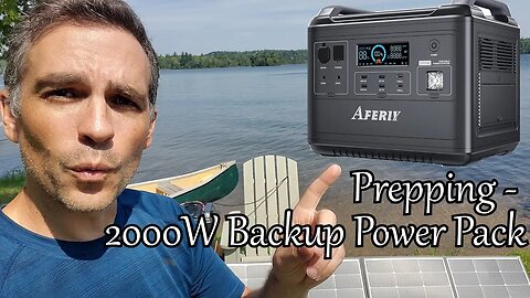 A Prepping Essential - Aferiy 2000W 2001A portable backup power pack