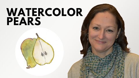 Watercolor Pears