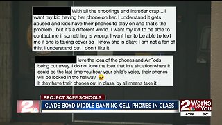 Sand Springs Middle School bans cell phones