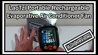 LaoTzi Portable Air Conditioner (WT-F26) Rechargeable Evaporative AC With 7 Colors FULL REVIEW