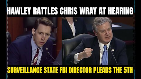 Senator Hawley Rattles Chris Wray @ January 6th Capitol Riot hearing-Challenges blanket SURVEILLANCE