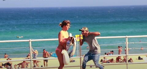 Hillarious fake tongue prank | Bondi Funny prank 2018 | Australia-D