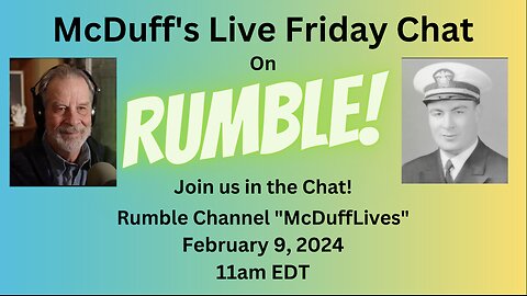McDuff's Friday Live Chat, February 9, 2024