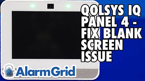 Qolsys IQ Panel 4 - Resolving a Blank Screen Issue