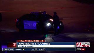 Police investigate two overnight shootings