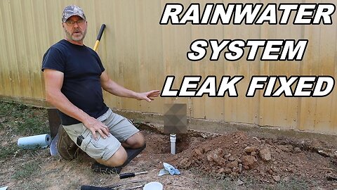 How I Fixed My Rainwater Catchment System Leak....For Good!