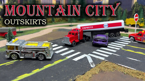 Mountain City Outskirts 17 - hotwheels matchbox police crash maisto diecast