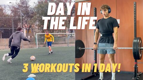 3 Session In 1 Day! Day In The Life Of A Footballer In Spain (EP24)